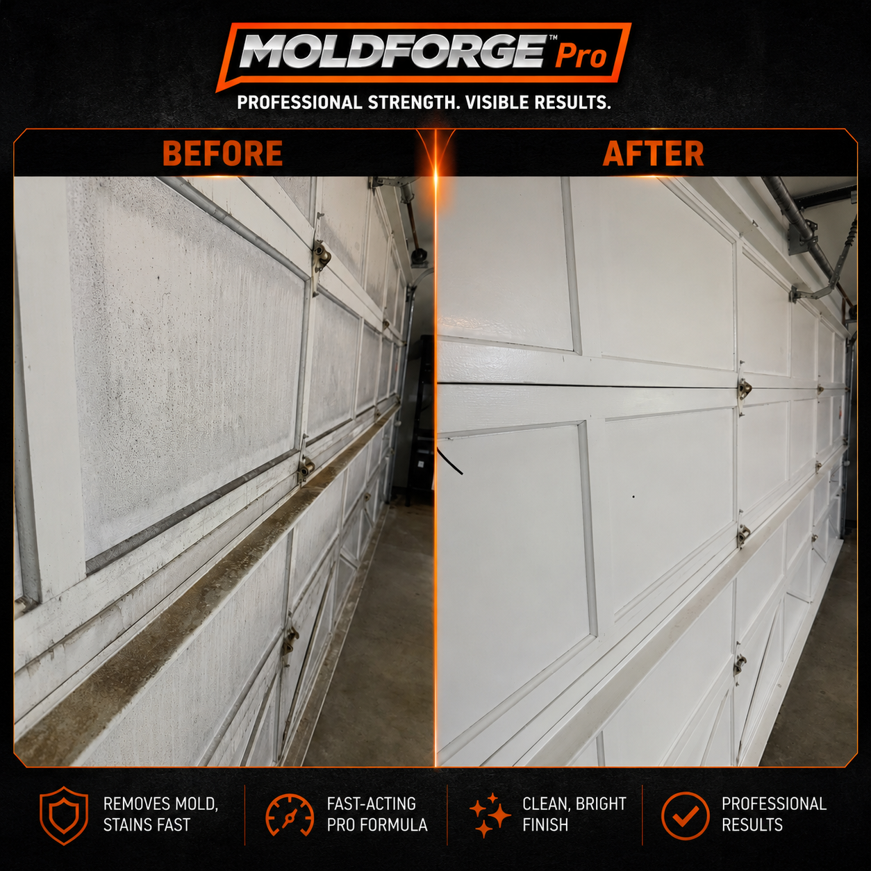 MoldForge™ Pro Mold & Mildew Stain Remover – 3.78 L / 1 US Gallon